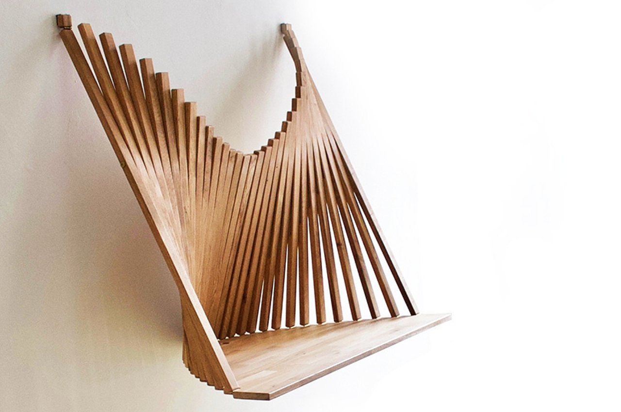 Robert van Embricq，FLOW WALL DESK，Minimalism，sustainable，product design，furniture design ，
