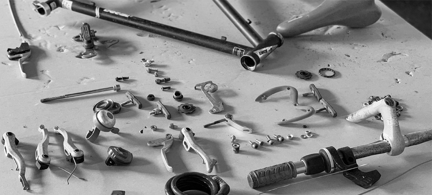 Bicycle stools_2F1 Project，Hyemin Kim，recovery，Sustainable design，Recycling Abandoned Bicycles，