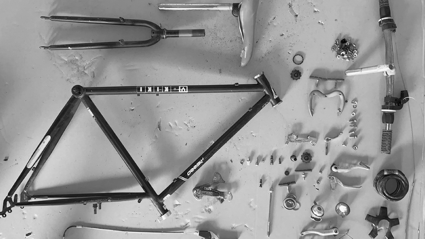 Bicycle stools_2F1 Project，Hyemin Kim，recovery，Sustainable design，Recycling Abandoned Bicycles，