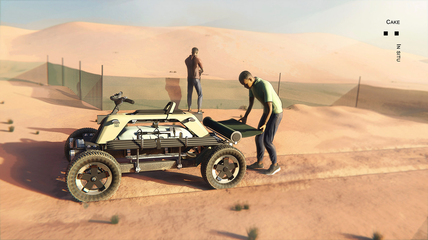 conceptual design，Automobile design，Ergonomics，Guillaume GARZENNEC，Greenism，planting trees，Desertification，