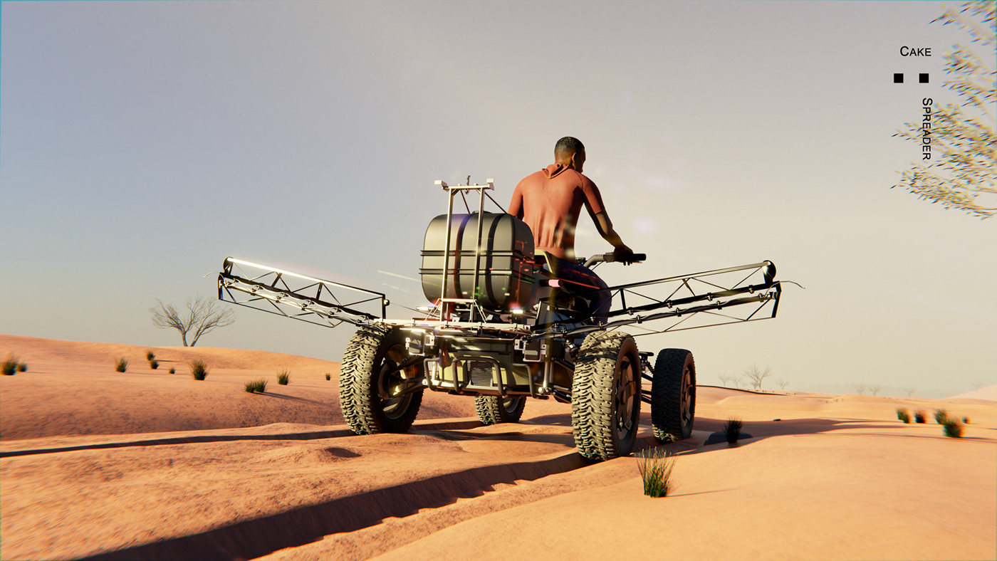 conceptual design，Automobile design，Ergonomics，Guillaume GARZENNEC，Greenism，planting trees，Desertification，