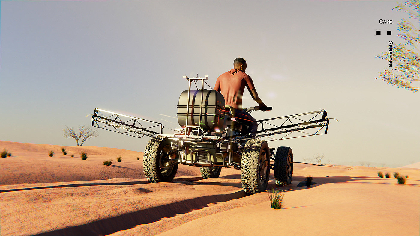 conceptual design，Automobile design，Ergonomics，Guillaume GARZENNEC，Greenism，planting trees，Desertification，