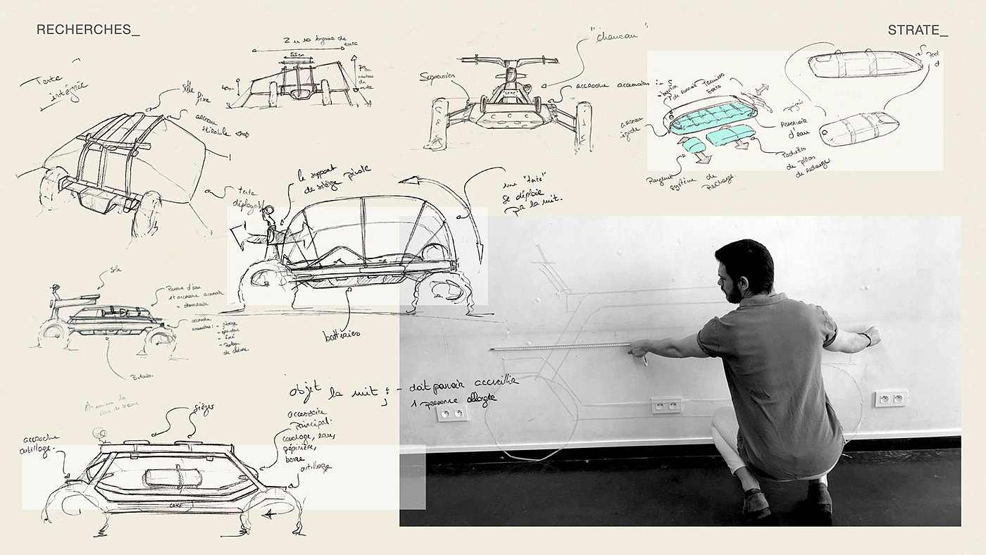 conceptual design，Automobile design，Ergonomics，Guillaume GARZENNEC，Greenism，planting trees，Desertification，