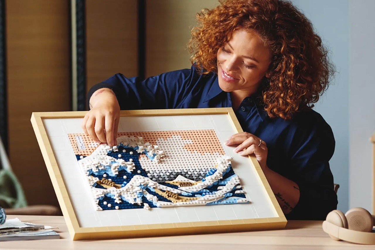 lego，LEGO Art，神奈川冲浪里，日本浮世绘艺术运动，产品设计，