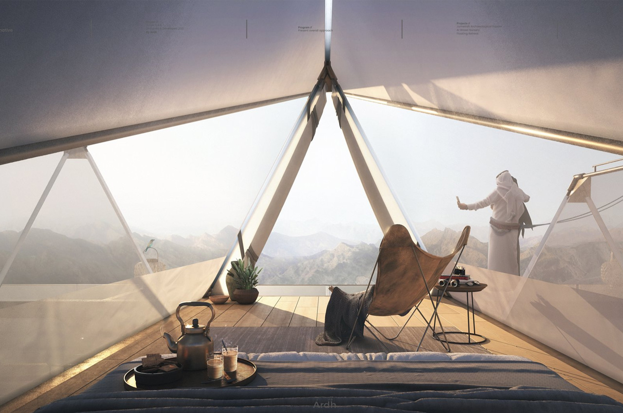 Triangle design，Dubai，Total Building，Architectural design，Hanging Retreat，Ardh Architect，