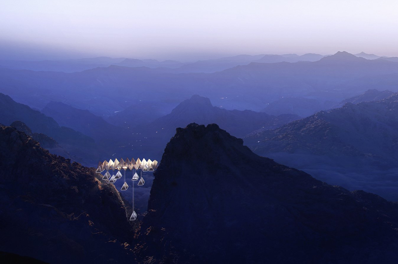 Triangle design，Dubai，Total Building，Architectural design，Hanging Retreat，Ardh Architect，