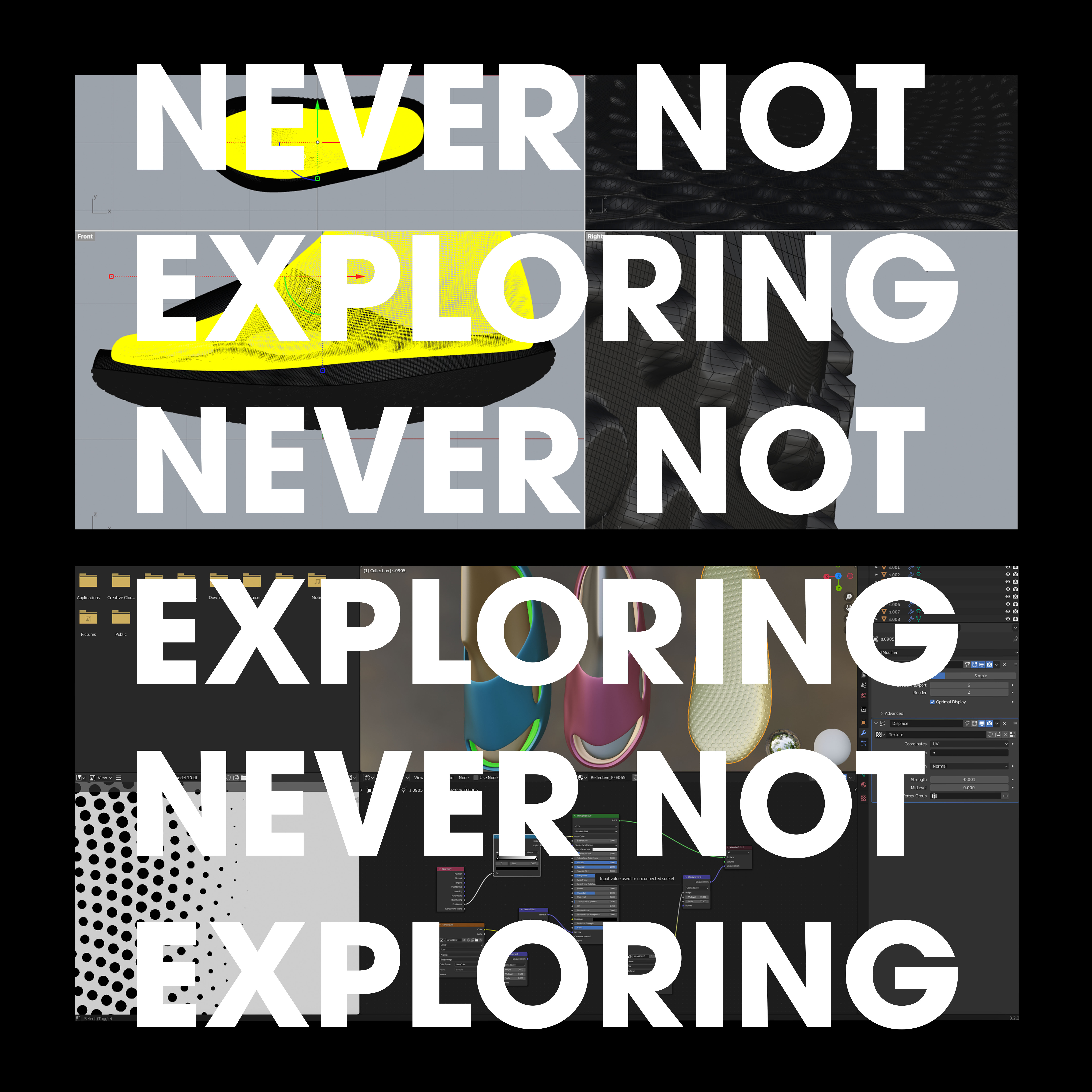 conceptual design，shoes，product，product design，3d，texture，