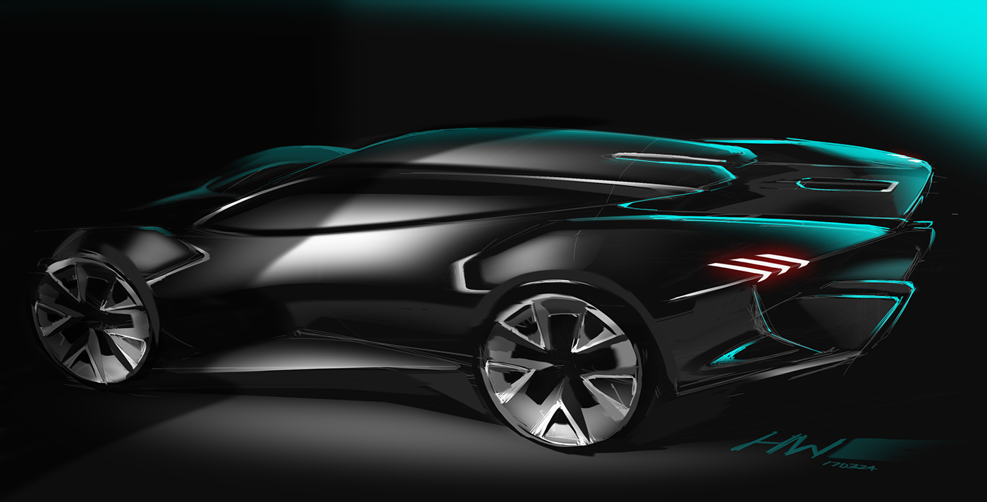 Hand drawn，automobile，vehicle，