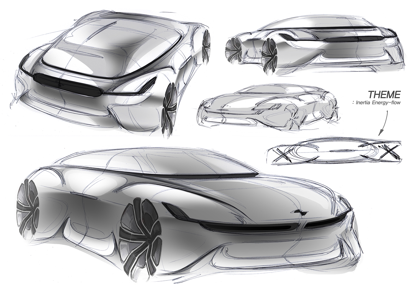 Hand drawn，automobile，vehicle，