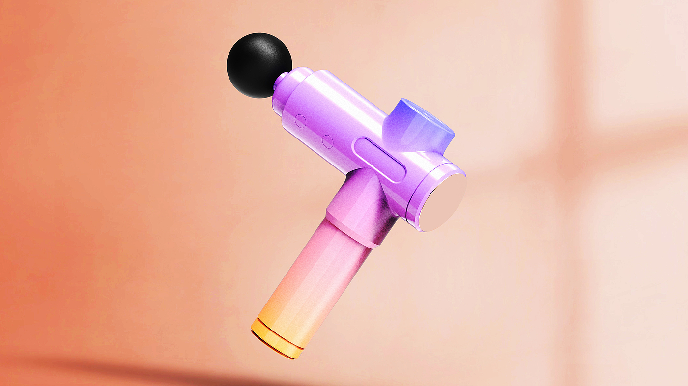 Dazzle color，Fine grinding gun，electronic product，Home Furnishing，modeling，Render，