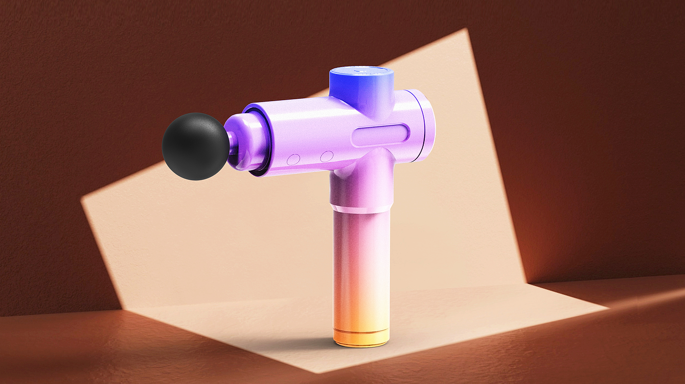 Dazzle color，Fine grinding gun，electronic product，Home Furnishing，modeling，Render，