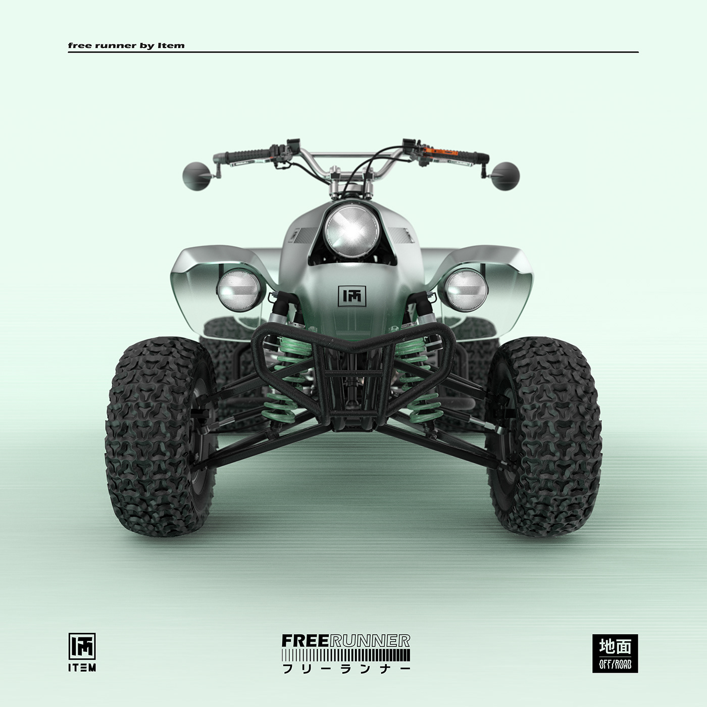 3D rendering，motorcycle，Futurism，