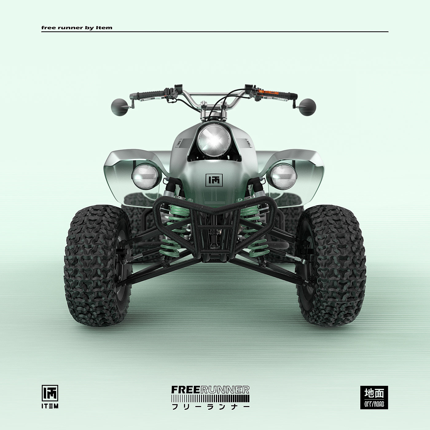 3D rendering，motorcycle，Futurism，