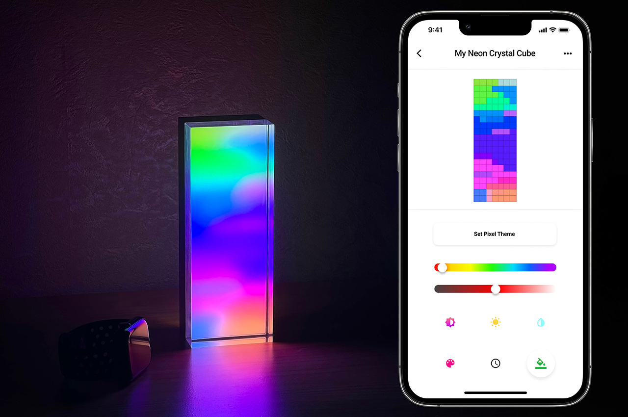 Neon Crystal，Intelligent lamp，Gradual change，