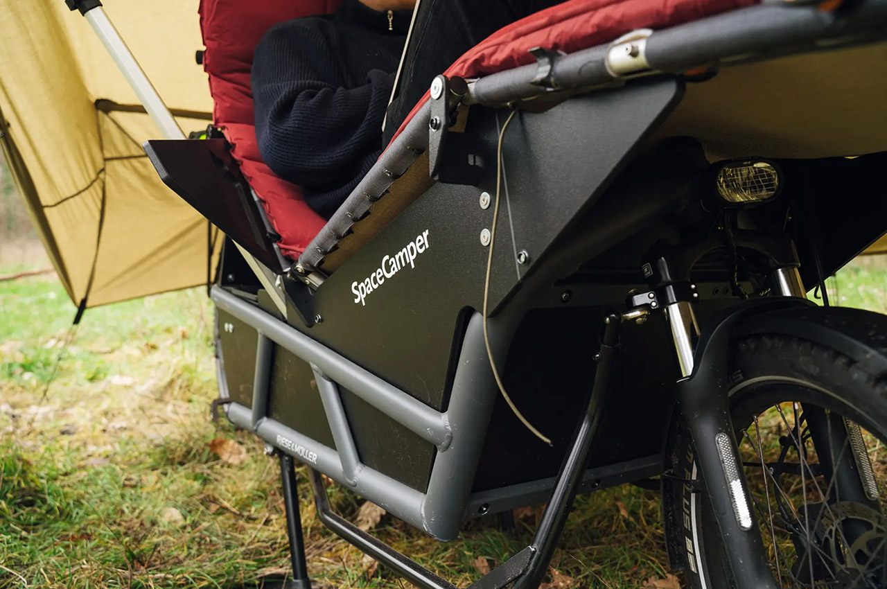 Electric bicycle，sleep，camping，