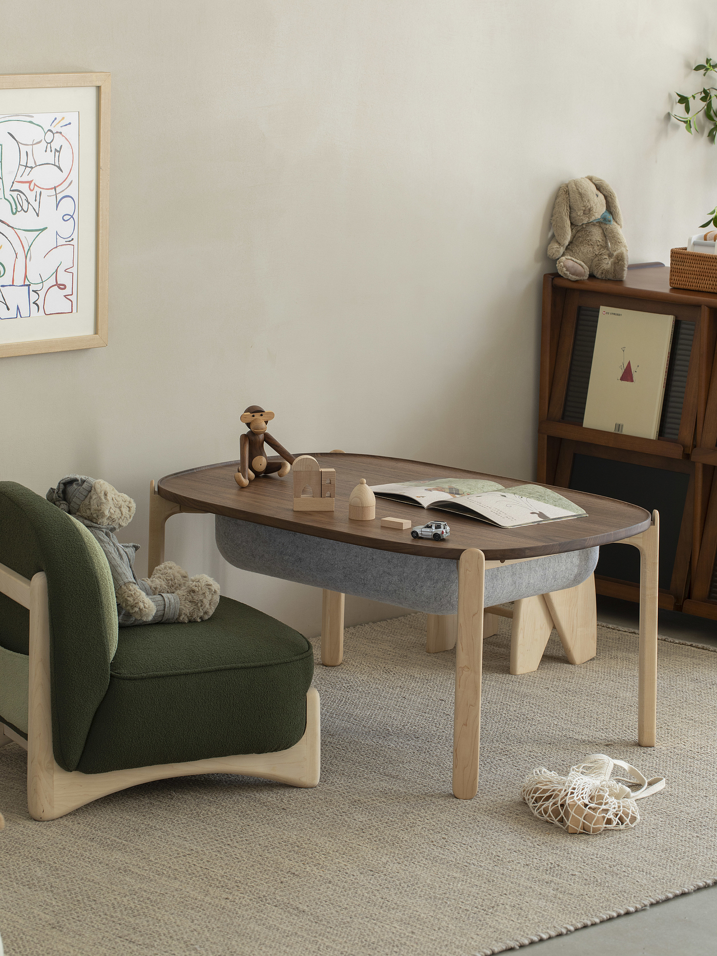 Children's furniture，Solid wood furniture，Original design，furniture design ，Children's table，stool，