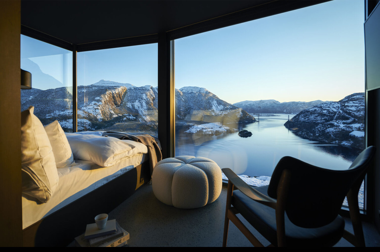 Cedar Cottage，Norway，Steep cliff，