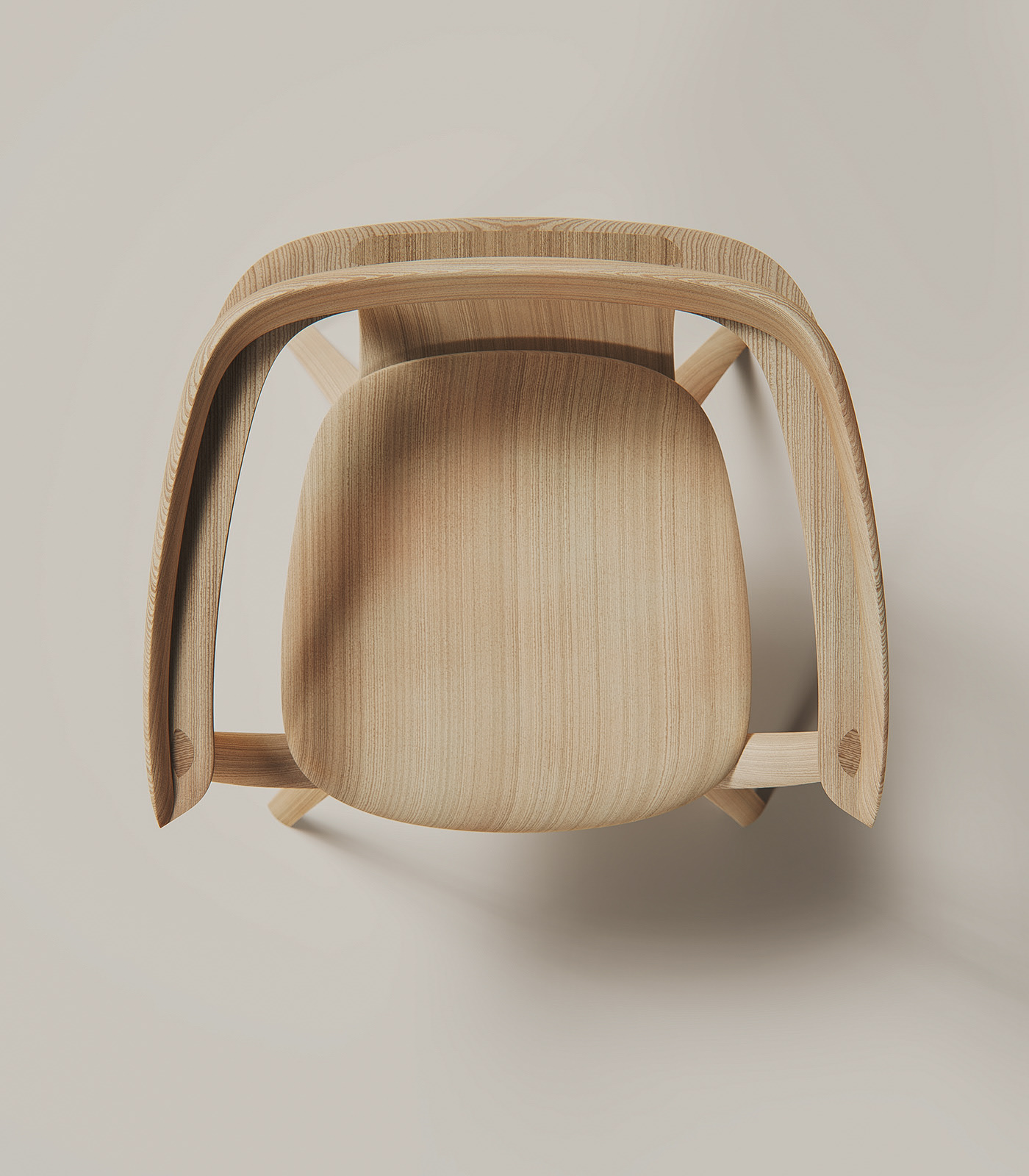 oak，Beech，Andreu World，chair，