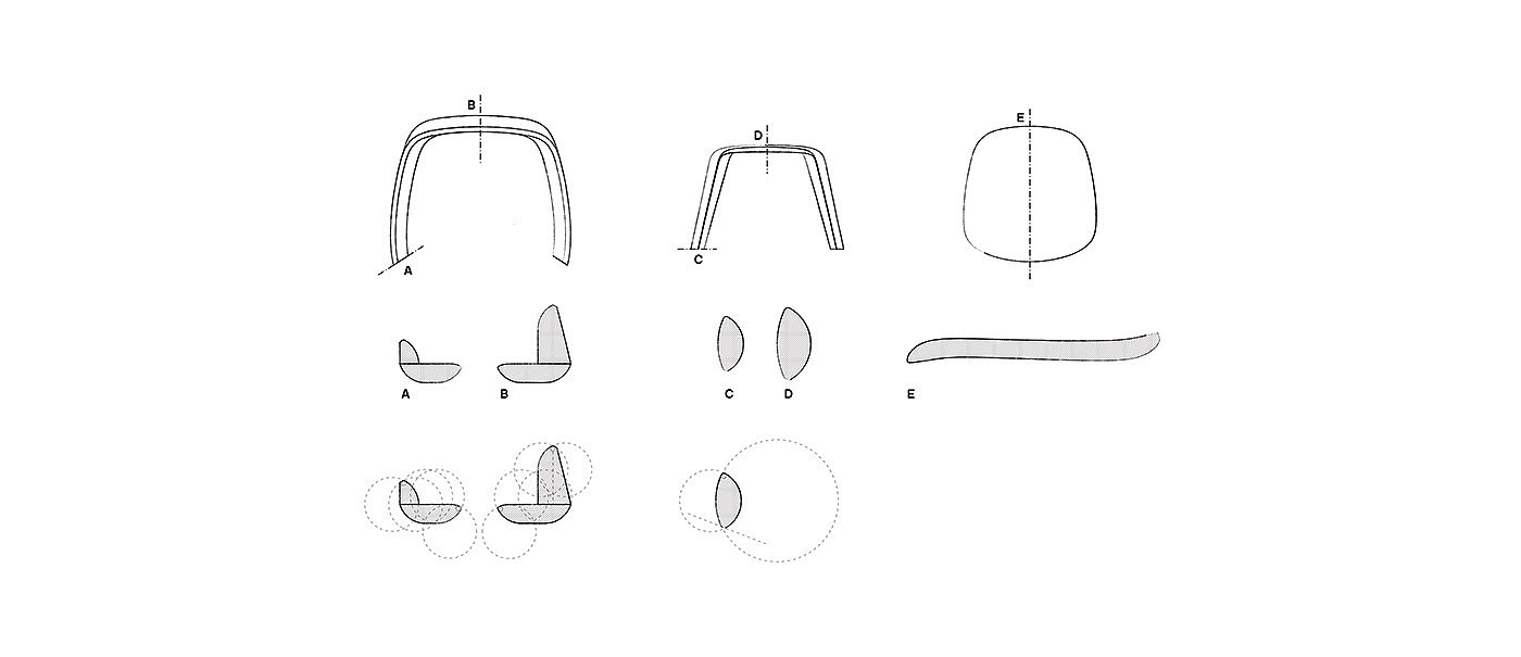 oak，Beech，Andreu World，chair，