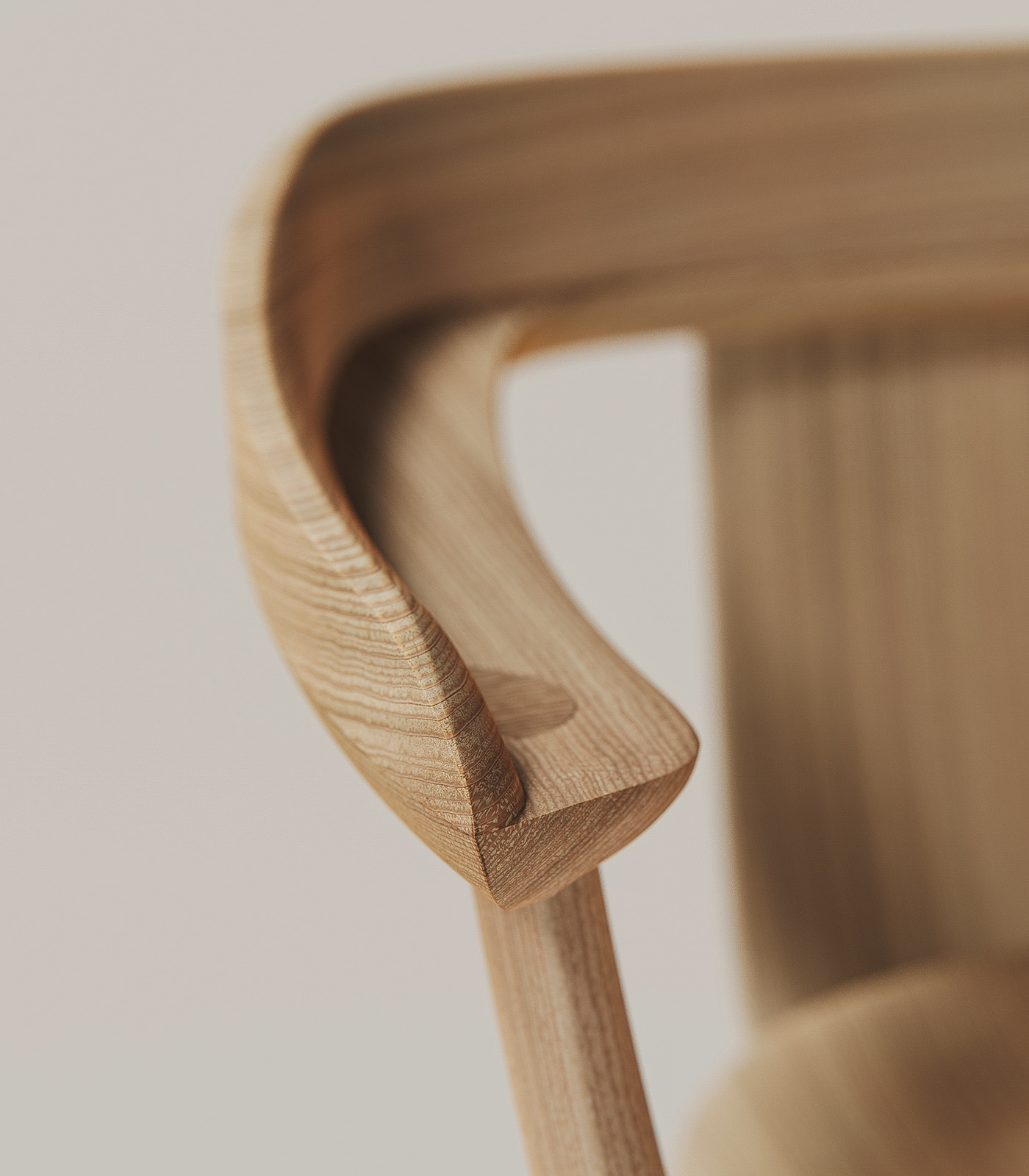 oak，Beech，Andreu World，chair，