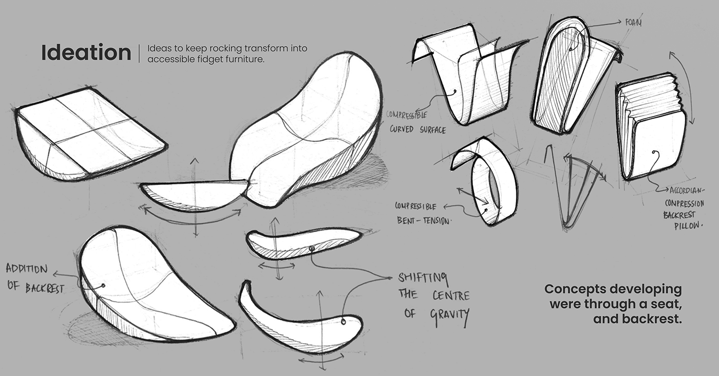 chair，furniture，product design，Rocking chair，Bean & Pea，