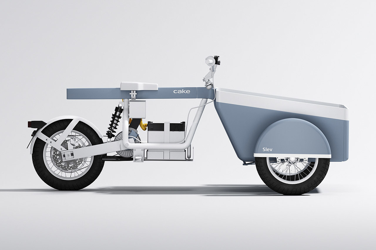 Tricycle，freight transport，industrial design，Electric bicycle，vehicle，CAKE，
