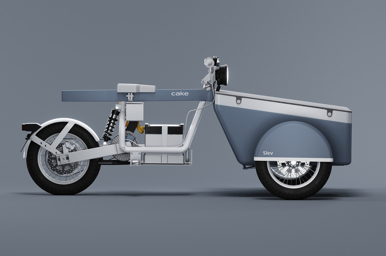 Tricycle，freight transport，industrial design，Electric bicycle，vehicle，CAKE，