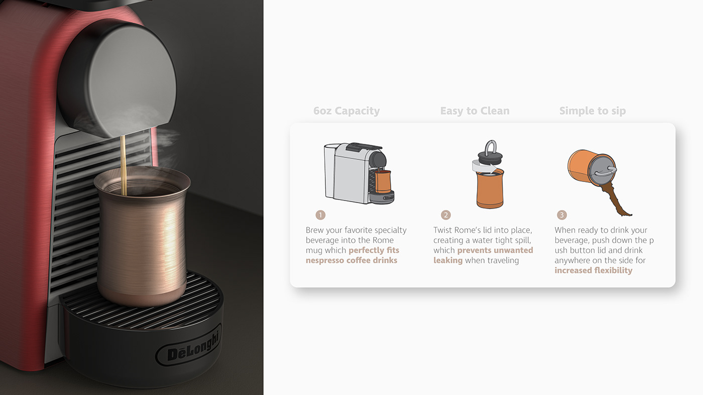 Travel cup，Rome Travel Mug，Mug，product design，Furniture supplies，