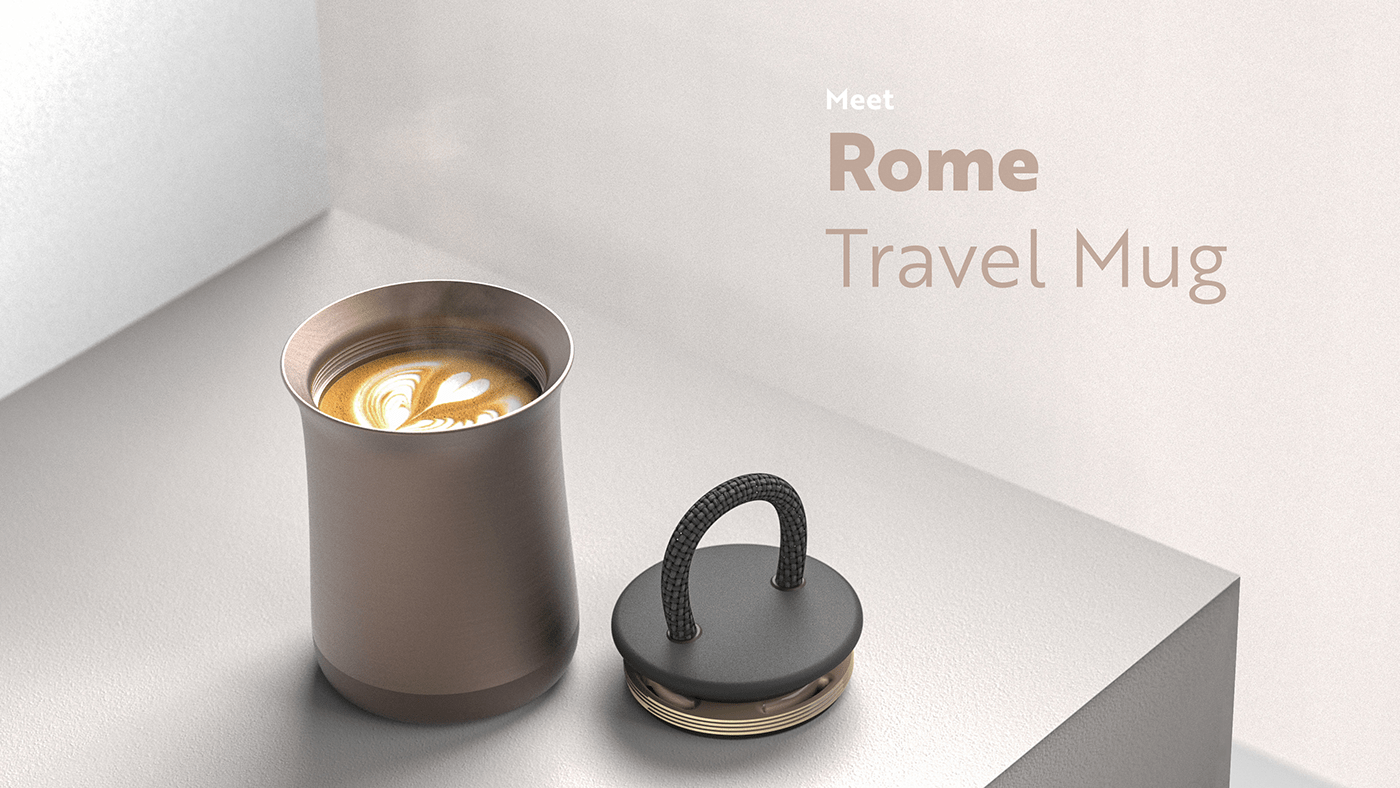 Travel cup，Rome Travel Mug，Mug，product design，Furniture supplies，