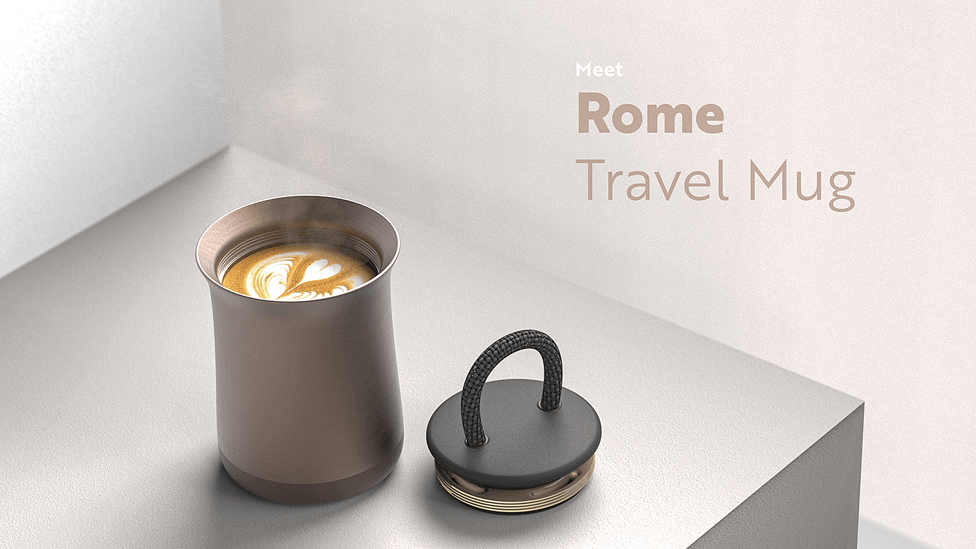 旅行杯，罗马旅行杯，马克杯，产品设计，家具用品，