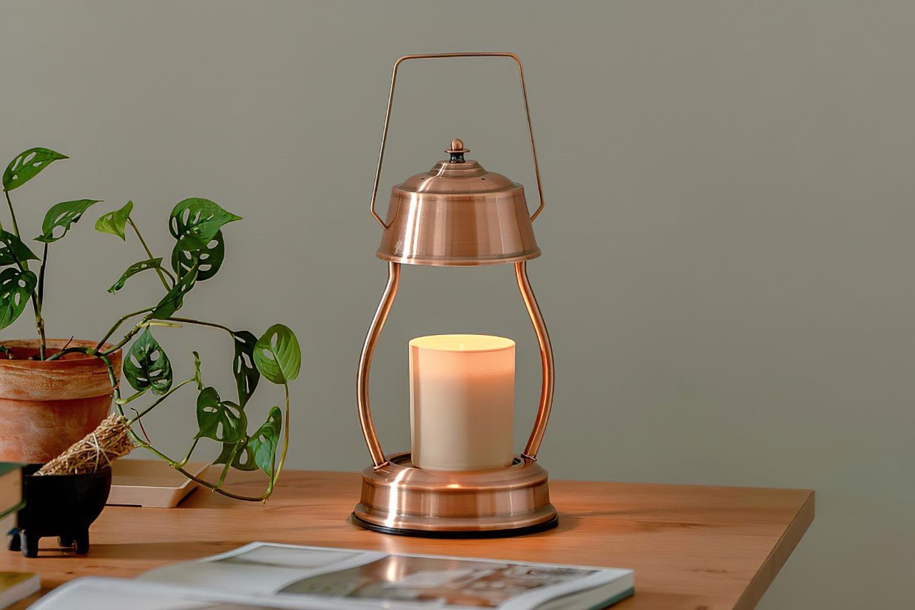 Desk lamp，HOOOME，Vintage candle lamp，Scented candles，Bedside lamp，