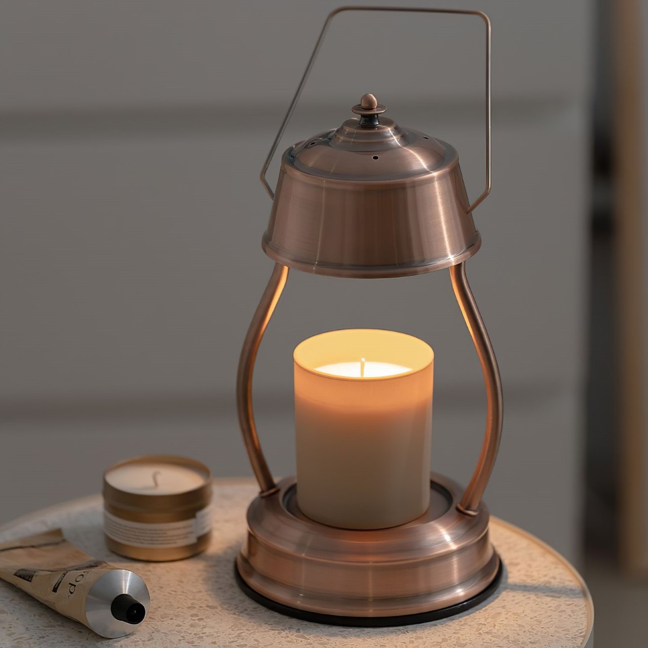 Desk lamp，HOOOME，Vintage candle lamp，Scented candles，Bedside lamp，