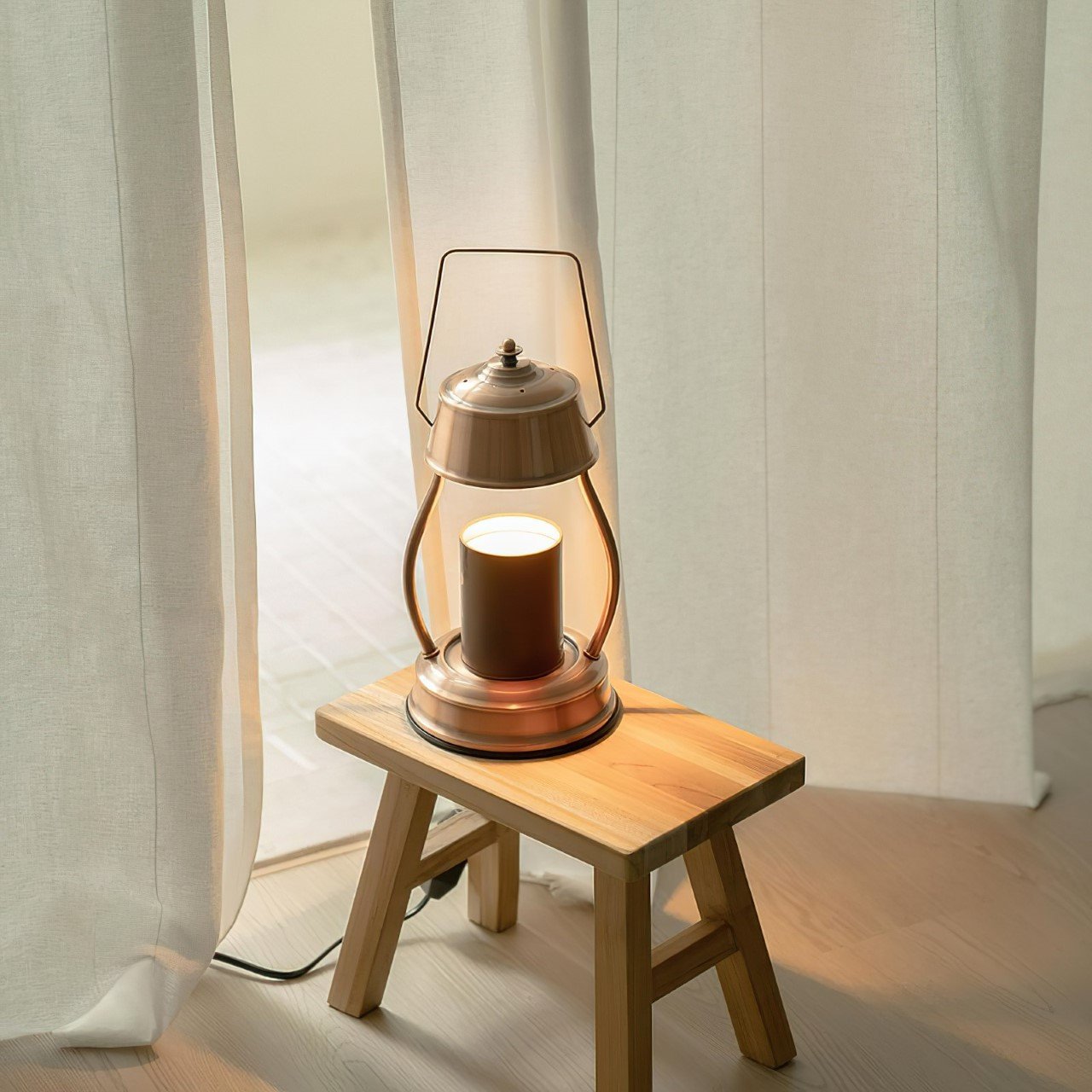 Desk lamp，HOOOME，Vintage candle lamp，Scented candles，Bedside lamp，