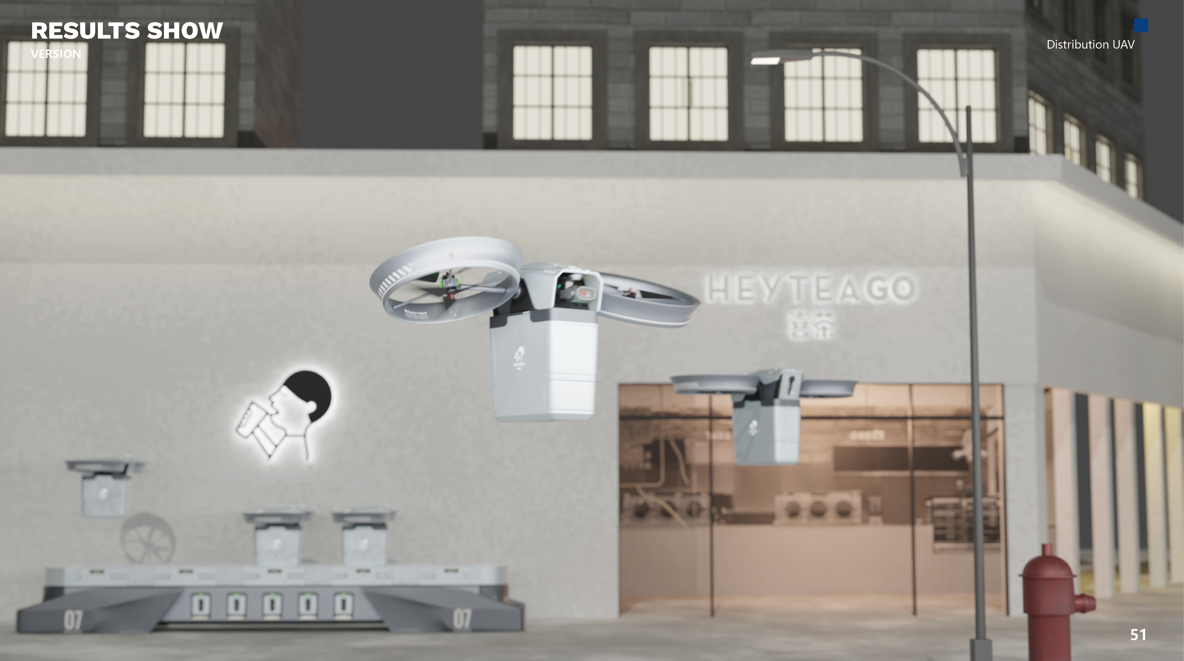 UAV，Unmanned distribution，drink，Double rotor，Automated distribution，