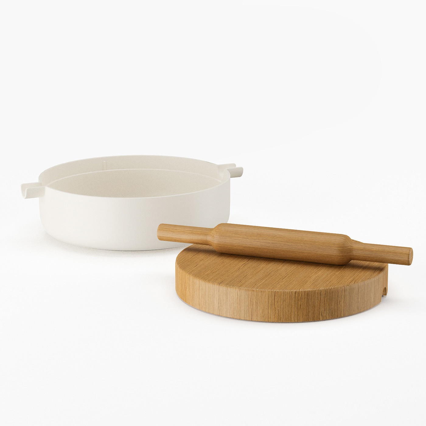 rolling pin，Ceramic bowl，product design，Appearance design，delicate，