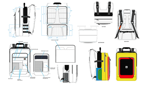 工业设计，产品设计，旅行，收纳，背包，电脑周边，