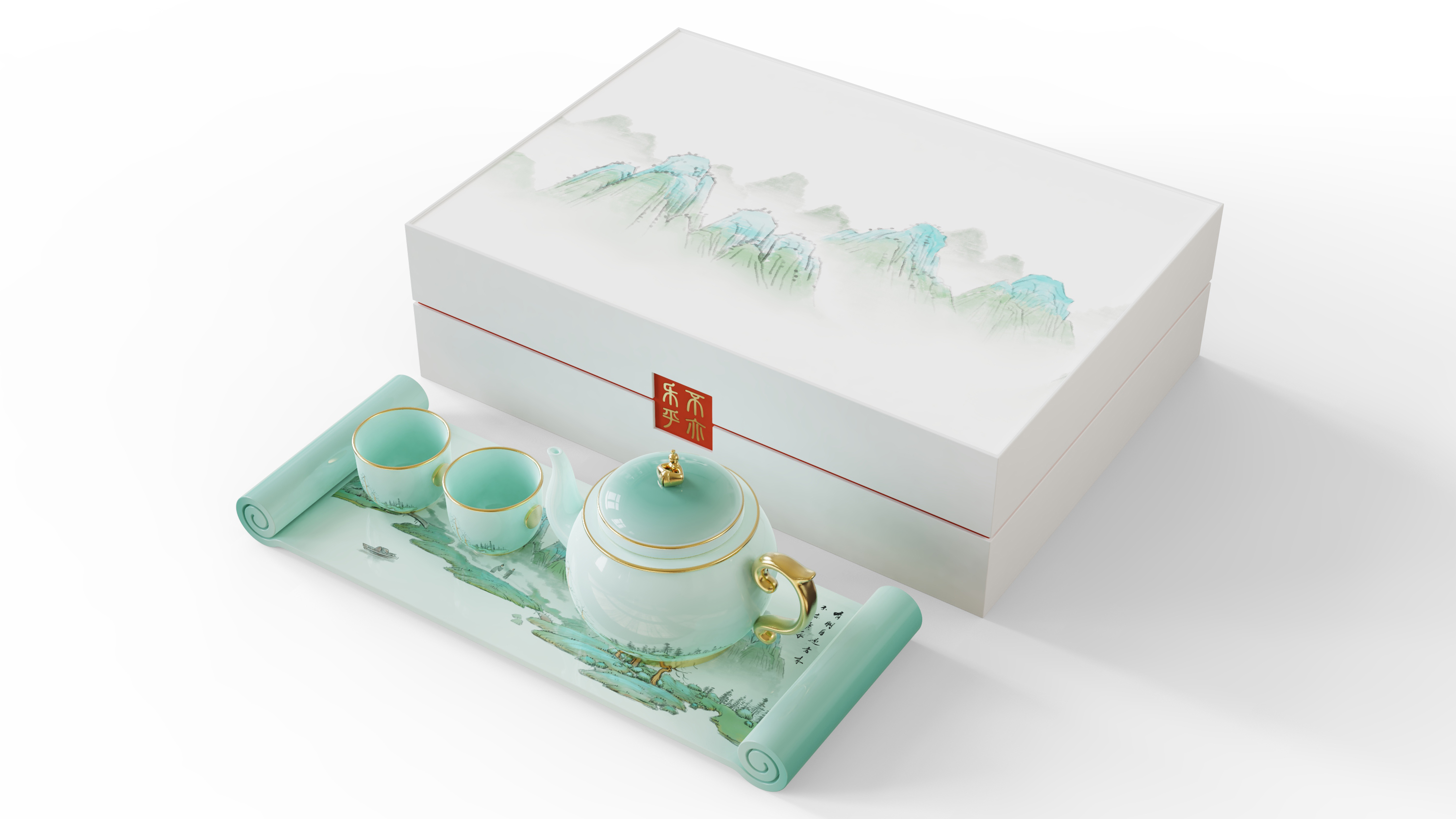 National style，Cultural creation，tea set，Confucius House，Analects of Confucius，Confucius，Cultural and creative products，Family Feast，