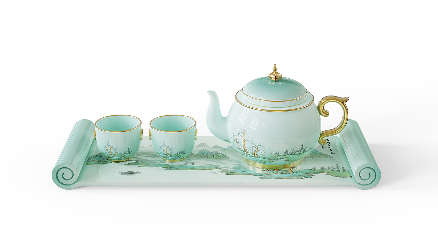 National style，Cultural creation，tea set，Confucius House，Analects of Confucius，Confucius，Cultural and creative products，Family Feast，