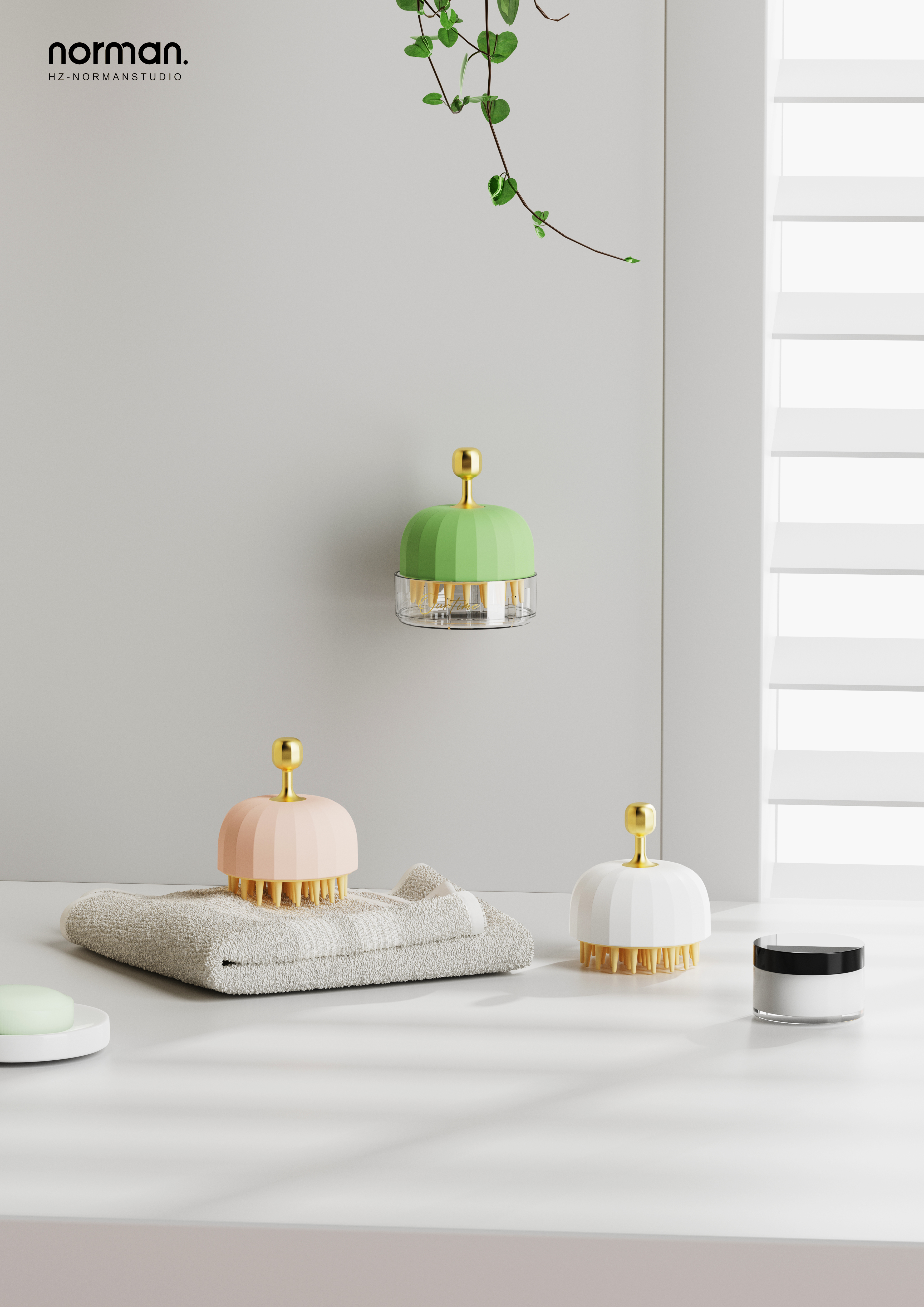 Shampoo brush，Cactus，