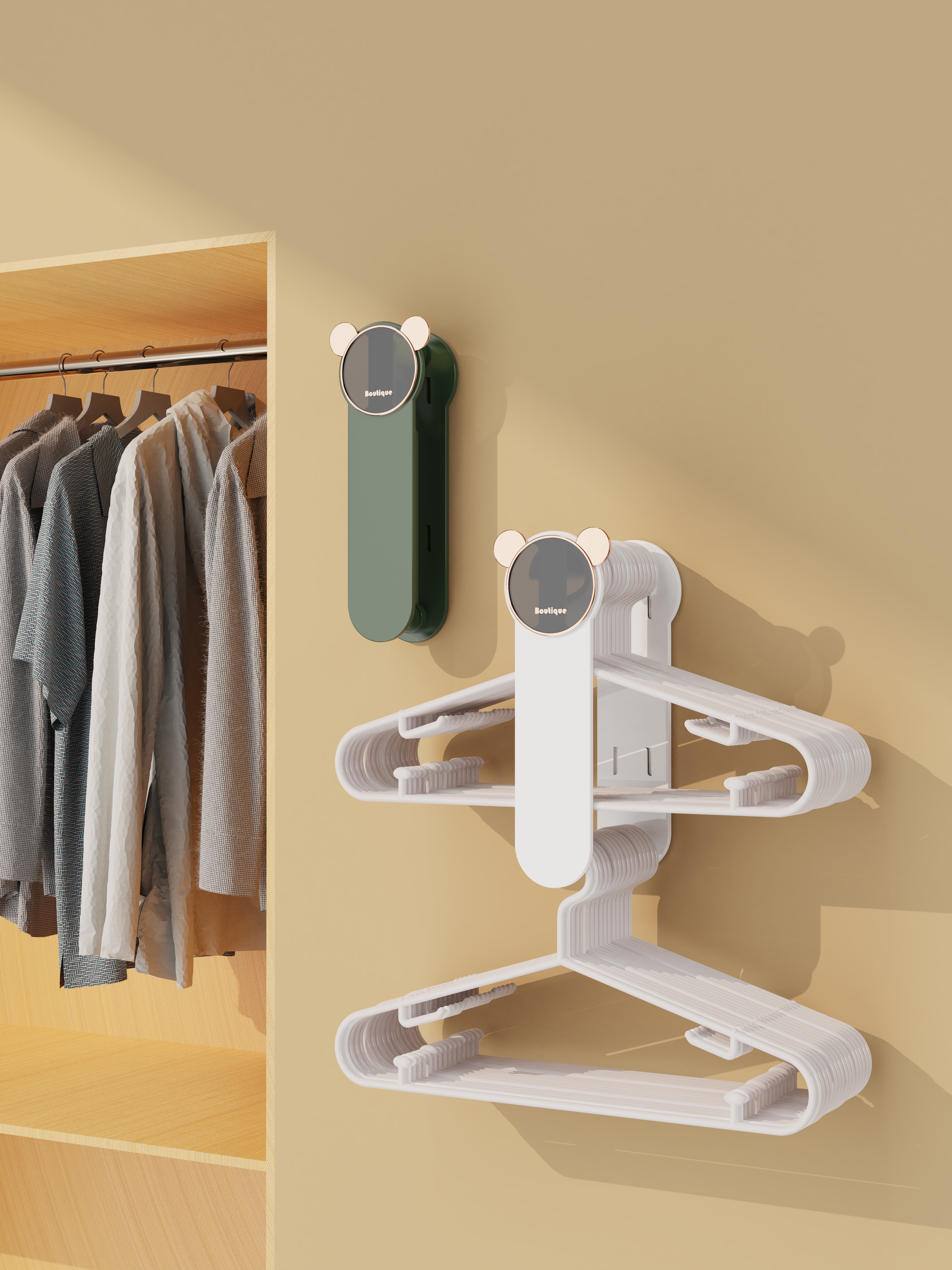Innovative original hanger storage rack，