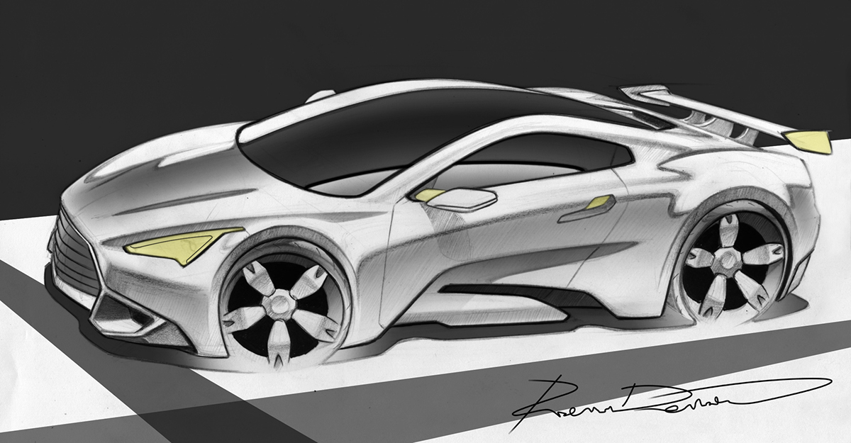 automobile，aircraft，marker pen，Hand drawn，