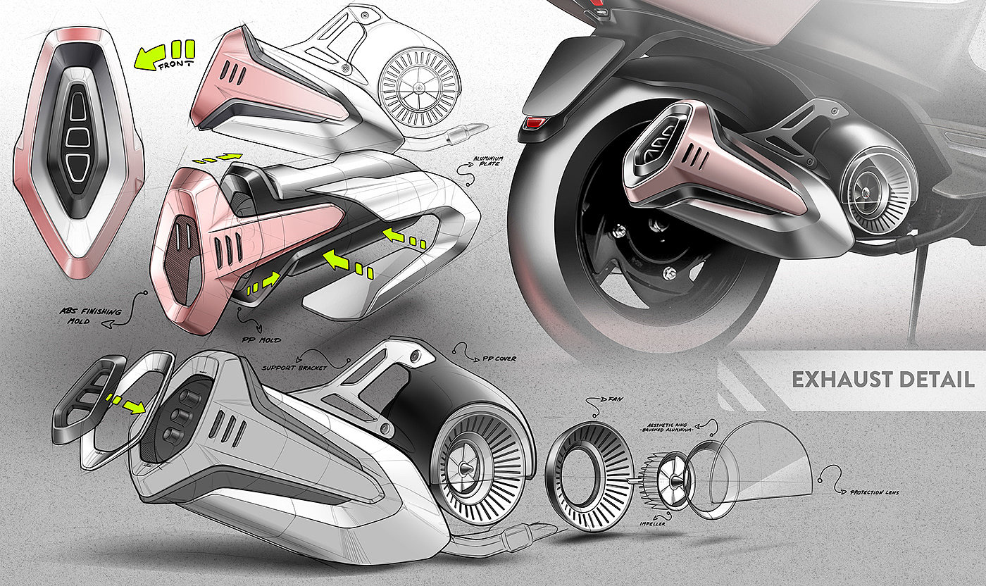 Electric vehicle，Appearance design，product design，delicate，Electric motorcycle，