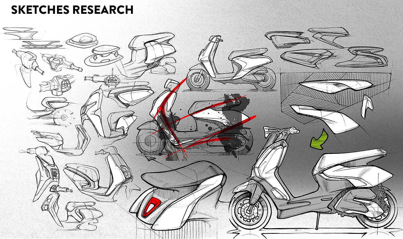 Electric vehicle，Appearance design，product design，delicate，Electric motorcycle，