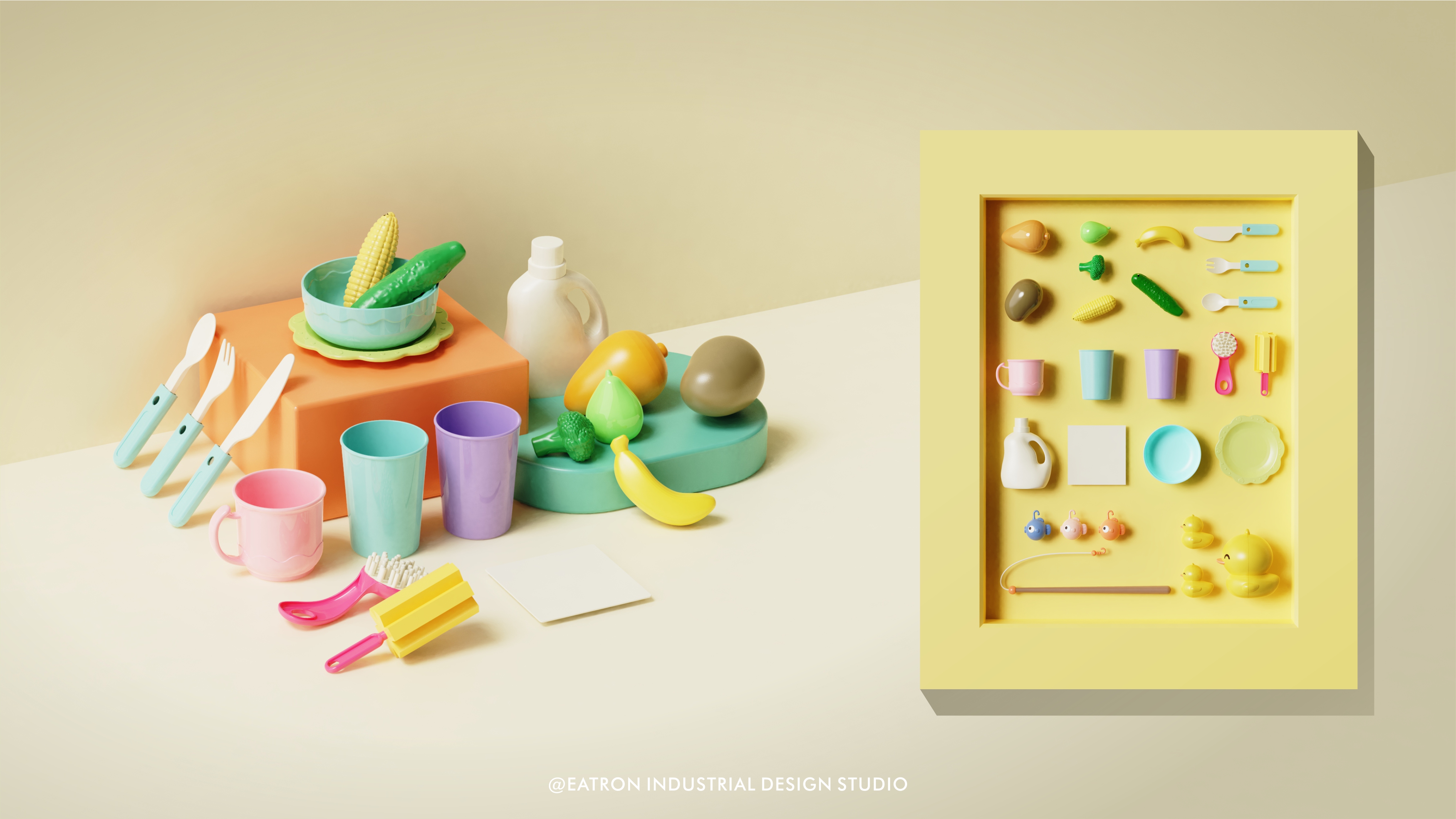 Toys，Mother and baby，Splashing，duck，frog，play house，