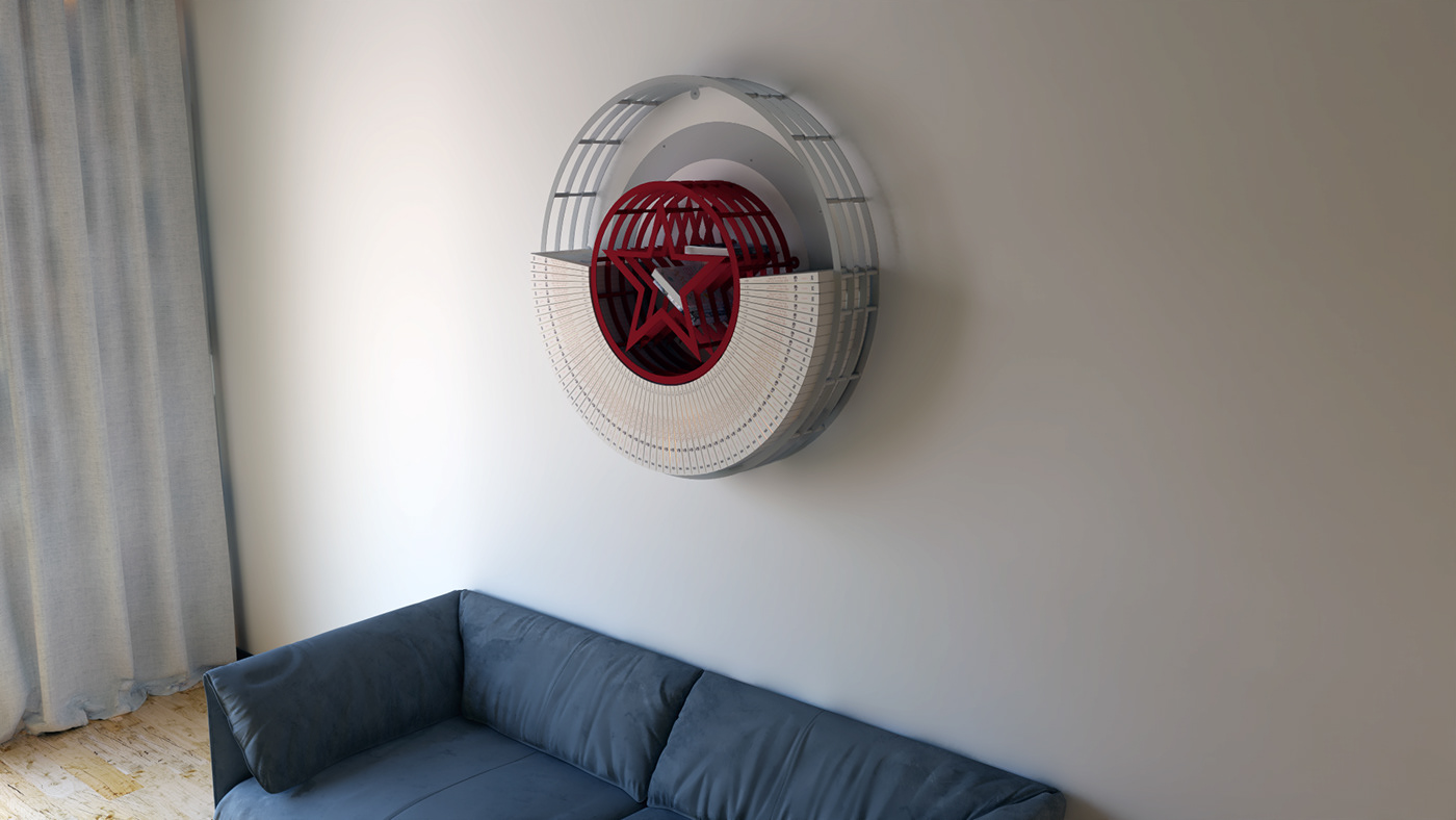 Artwork，bookshelf，Appearance design，product design，Captain America，