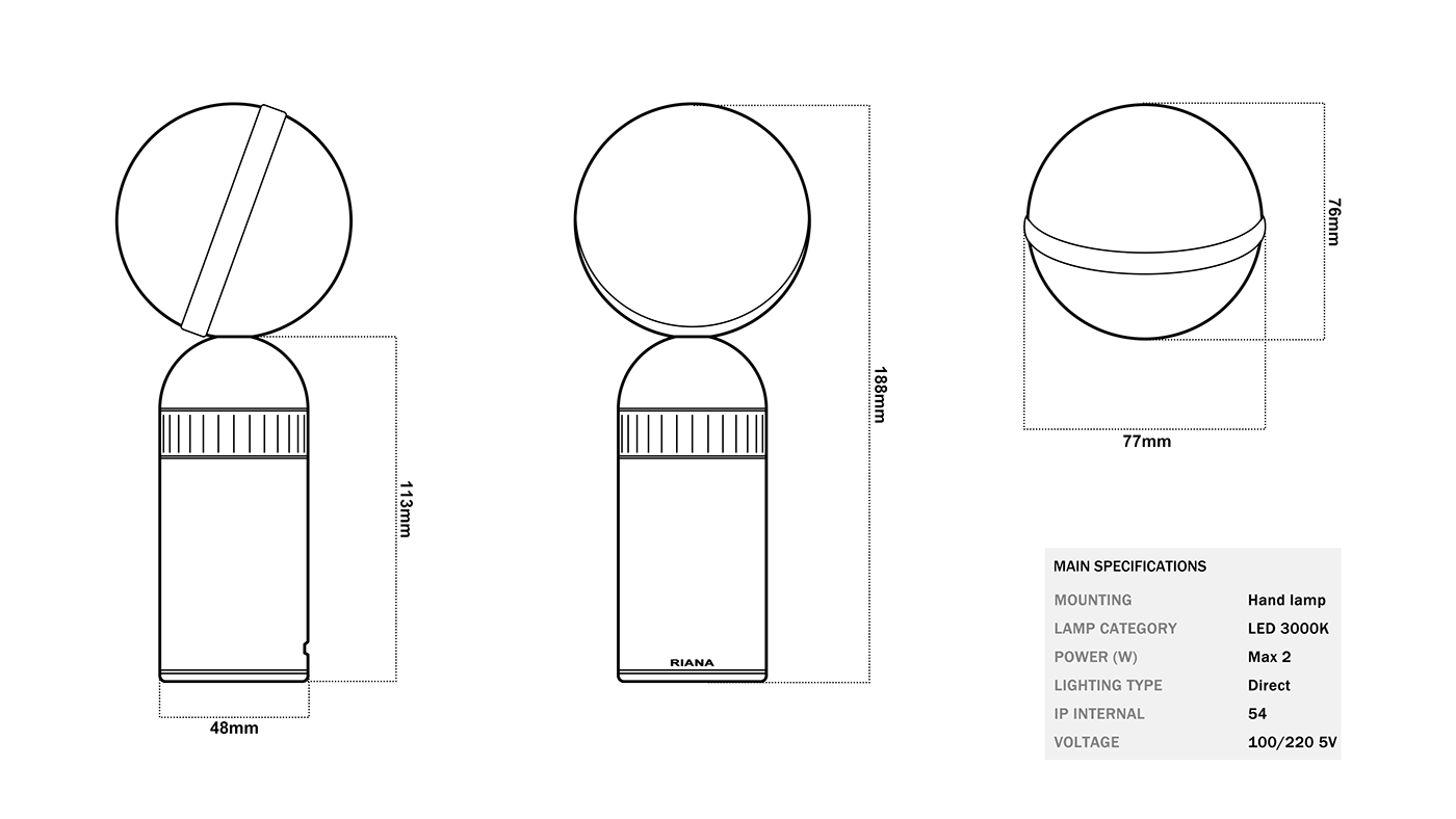 Riana，lamps and lanterns，Night light，Lighting tools，