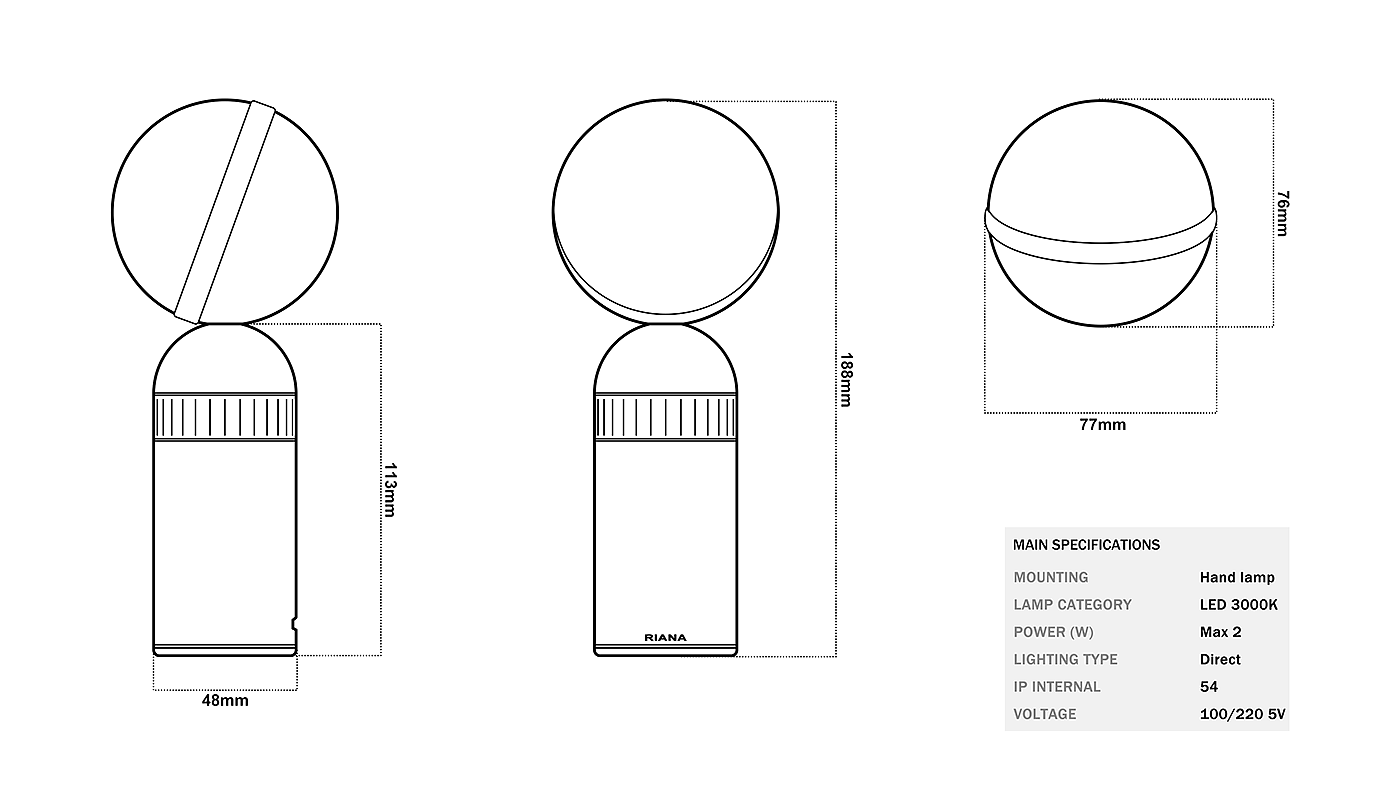 Riana，lamps and lanterns，Night light，Lighting tools，
