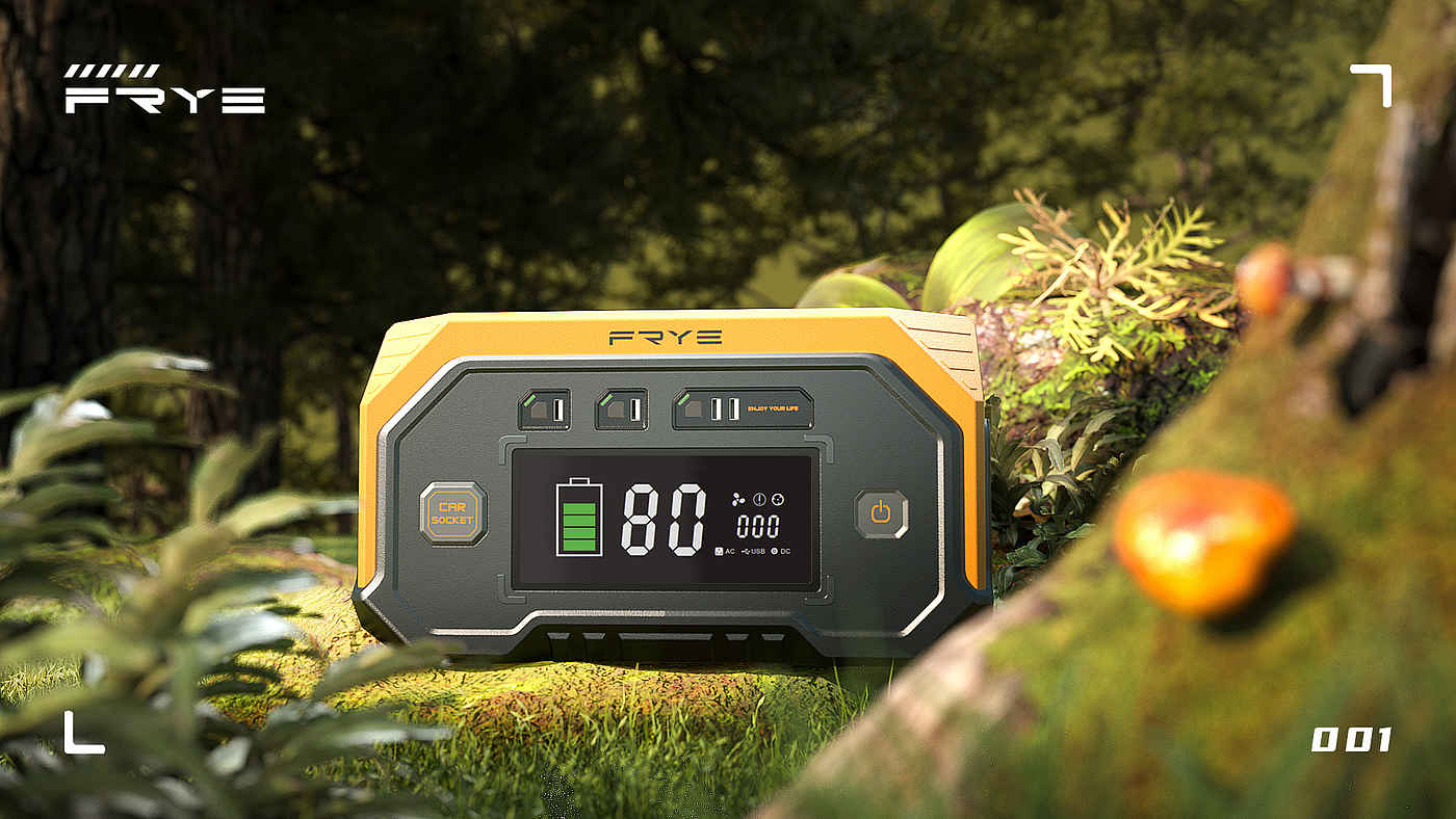 Outdoor power supply，Appearance design，Structural design，Animation production，CG animation，