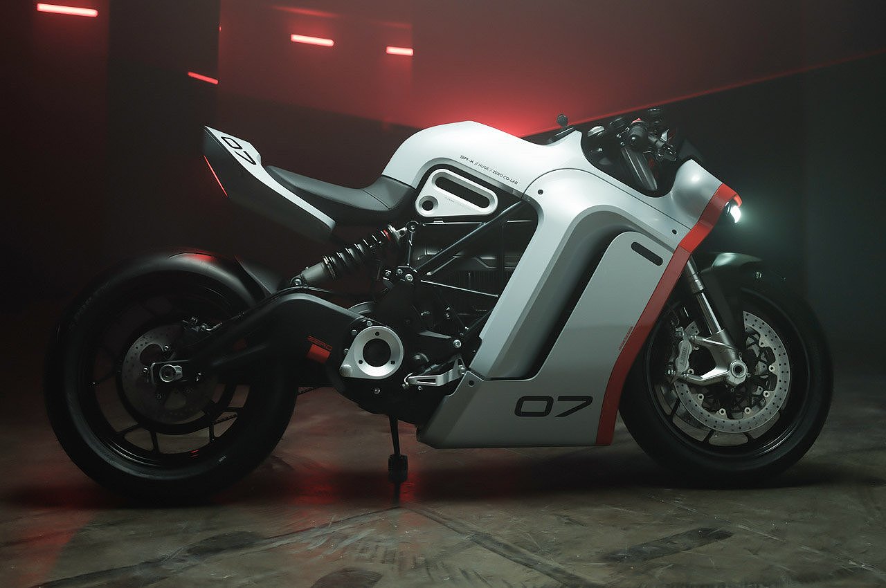 概念设计，摩托车，电动，未来感，