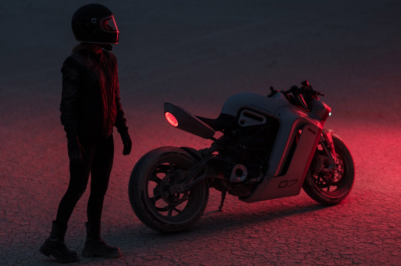 conceptual design，motorcycle，Electric，Sense of future，